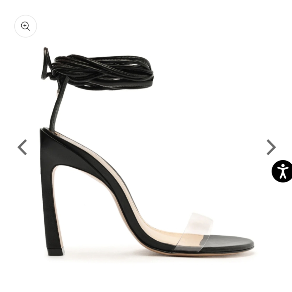 BNWT Jessie Vinyl & Nappa Leather Sandal - Schutz, Size 7